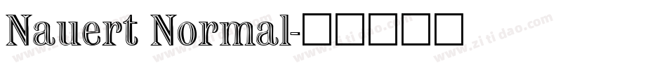Nauert Normal字体转换